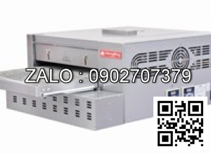 Lò nướng pizza băng chuyền dùng gas Hongling PZG18