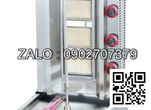 Lò nướng salamander bánh mì doner kebar dùng gas điện GB-1050