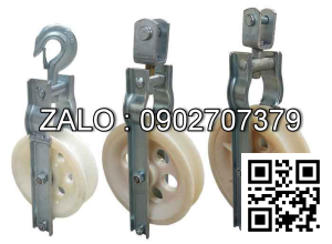 Puly nhựa kéo cáp ĐK 408x80mm