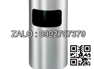 Thùng rác inox A35-B (có gạt tàn thuốc lá)