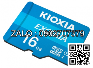Thẻ Nhớ MicroSD 16G Class 10 Kioxia Box Chính Hãng 100mb/S