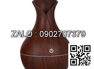 Máy Xông Tinh Dầu Vân Gỗ (Hình Lọ Hoa)