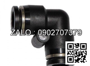 Đầu Nối Khí Cong OD10 mm Đen Airtac PV10D