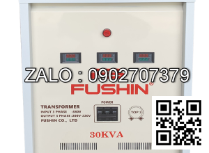 Biến áp 3 pha 320V-420V ra 220V&380V-30KVA - Nhản hiệu : Fushin