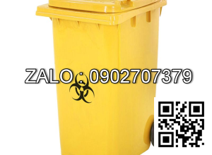 Thùng rác y tế 120 lít màu vàng 