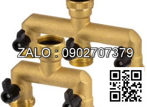 Van thau 3 ngã ren ngoài ở giữa 2 ren trong DN35