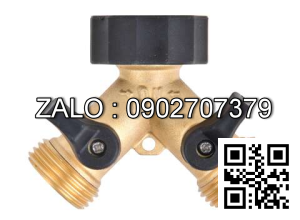 Van thau 3 ngã ren trong ở giữa 2 ren ngoài 2 bên DN33