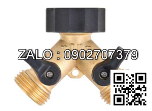 Van thau 3 ngã ren trong ở giữa 2 ren ngoài 2 bên DN50