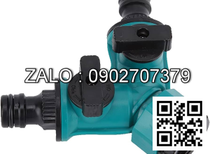 Van nhựa 3 ngã ren trong ở giữa - 2 khóa - 2 đầu nối ống D34