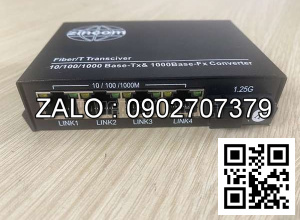 Converter quang Zincom 4 Cổng Ethernet 10/100/1000M ZC-1000MA-4GE