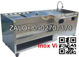 Quầy bar inox trà sửa 1,8m
