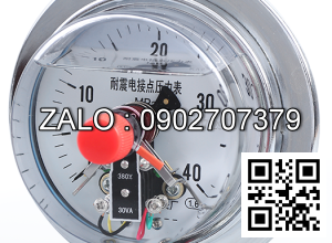 Dong ho ap 3 kim inox, 0-10bar, DC10…30V