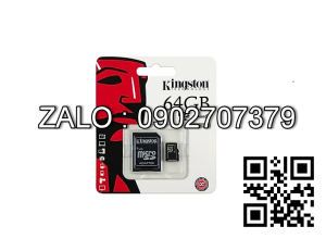 Thẻ Nhớ MicroSD 64G Class 10 Kingston Box