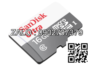 Thẻ Nhớ MicroSD Sandisk 16G - 100Mb/S Class 10 Box