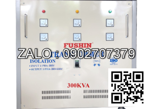 Biến áp cách ly 3P 380V/220V 300KVA - Dây Nhôm - Nhản hiệu : Fushin