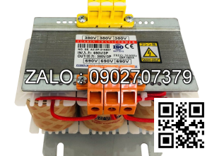 Biến áp cách ly 3P trần 380V/660V-690V 150KVA - Dây Đồng - Nhản hiệu : Fushin