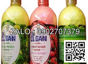 Nước Rửa Tay Dr.Clean Hương Dâu Chanh Táo 1000ml