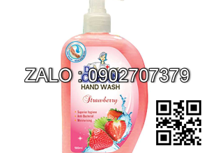 Nước rửa tay Dr Clean hương dâu, 500ml