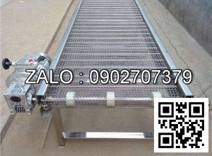 Băng tải máy cắt mép tẩy rỉ, kích thước 5x400x7400mm