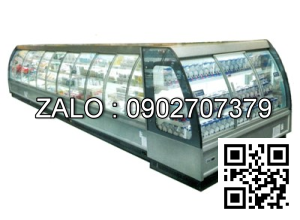 QUẦY MÁT TRƯNG BÀY SIÊU THỊ CỬA LÙA CARRIER AMNDCR155-SD