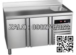BÀN MÁT INOX PIZZA ASBER 388 LÍT GTP-8-250-40 LRLR