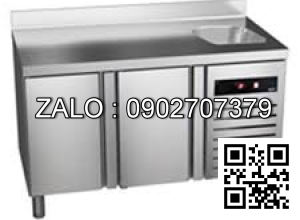 BÀN MÁT INOX NGĂN KÉO ASBER 130 LÍT GTPB-225-07