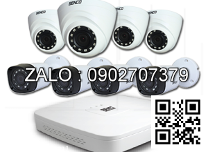 Trọn bộ Camera Benco 8 mắt Full HD 2.0M BEN-XVR1108C