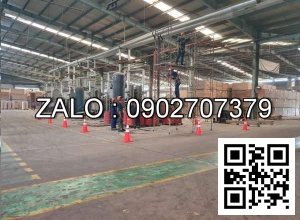 Thi công đường ống dầu nhiệt máy ép film