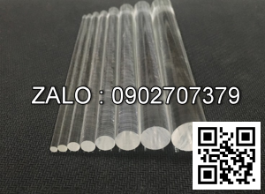 Cây Nhựa Mica Tròn Đặc Ø 15x2000mm