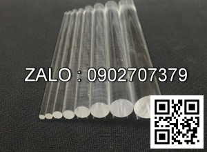 Cây Nhựa Mica Tròn Đặc Ø 20x2000mm