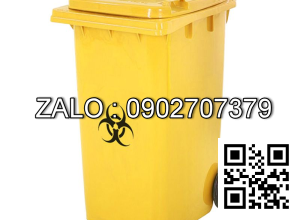 Thùng rác y tế 240 lít màu vàng 