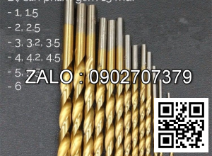 Mũi khoan Inox viềng vàng Ø4.2 mm