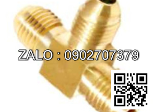 Tê 3 đầu ren ngoài côn lồi thau phi 9.6