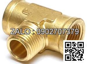 Tê (Tee) 1 ren ngoài , 2 ren trong thau phi 9.6