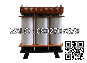 Biến áp tự ngẫu 3P 380V/200-220V -15KVA-Dây Đồng - Nhản hiệu : HANSINCO