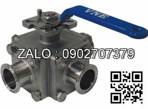 Van bi Inox lắp ren 4 ngã DN50