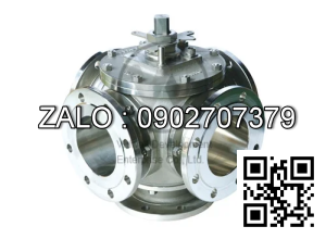 Van bi Inox lắp ren 5 ngã DN100