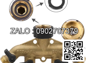 Van bi Inox ren ngoài 6 ngã DN40