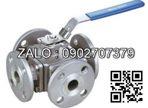 Van bi Inox ren trong 4 ngã DN40