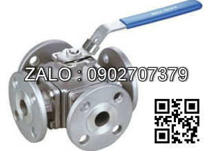 Van bi Inox ren trong 4 ngã DN50