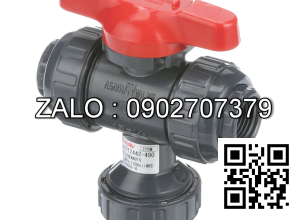 Van bi nhựa PVC rắc co 3 ngã DN100