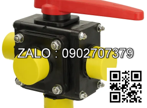 Van bi nhựa PVC ren ngoài 4 ngã DN8