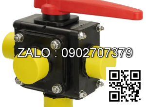 Van bi nhựa PVC ren ngoài 4 ngã DN33