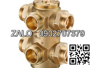 Van bi nhựa PVC ren ngoài 6 ngã DN10