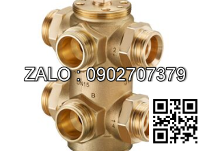 Van bi nhựa PVC ren ngoài 6 ngã DN50