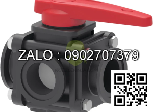 Van bi nhựa PVC ren trong 4 ngã DN65