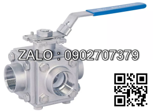 Van bi nhựa PVC ren trong 5 ngã DN80