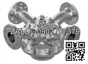 Van bi nhựa PVC ren trong và ren ngoài 5 ngã DN40