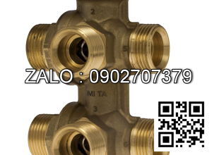 Van bi nhựa PVC ren trong và ren ngoài 6 ngã DN40