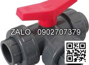 Van bi nhựa PVC ren ngoài ỏ giữa 4 ngã DN35